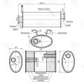 Trialli EAM0342 SsangYong Korando (95-)/Musso (93-) 2.3d доп. (резонатор) алюминизированная сталь